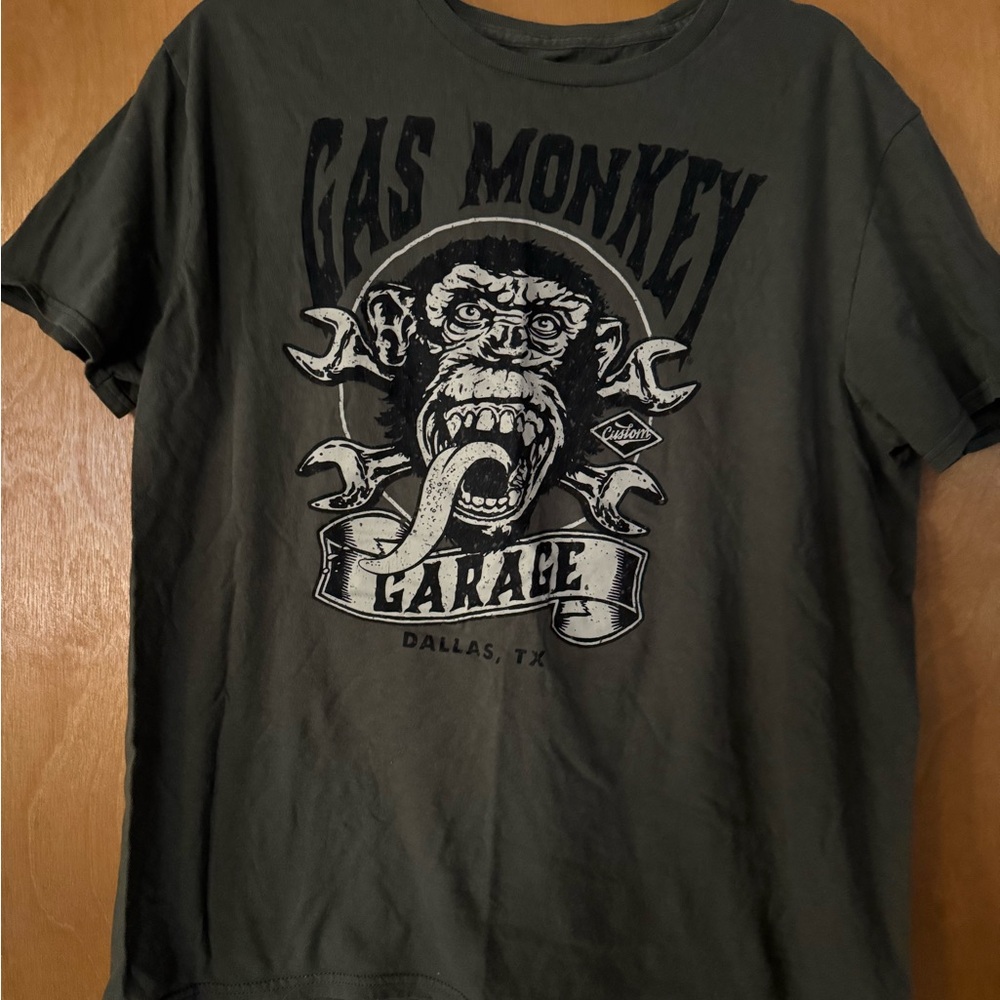 Gas Monkey Garage Olive Green T-Shirt